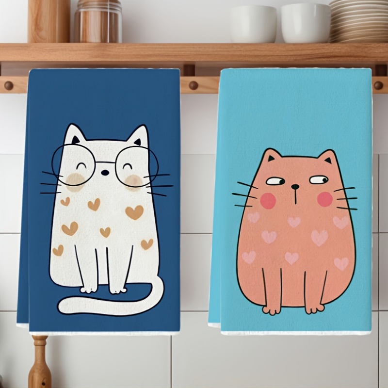 6개, 6색 고양이 주방 수건, 40Cm*60Cm 수건 - Home Cooking Cookbook 리뷰 및 가격